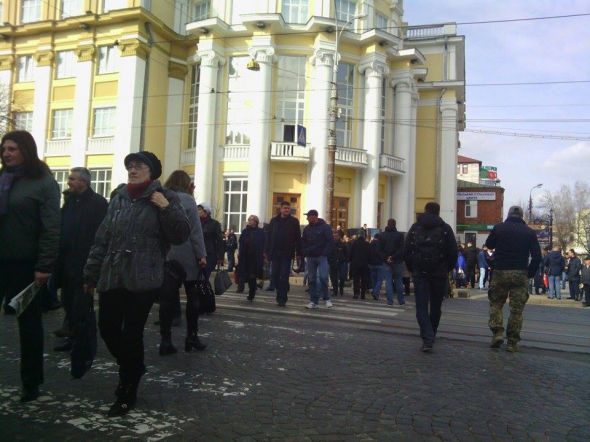 Перекриття вулиці Соборної у Вінниці