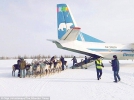 У Росії літаком перевезли стадо оленів