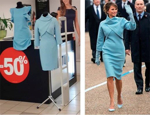 Платье на "Даррынке" сравнивают с одежджой Мелании Трамп