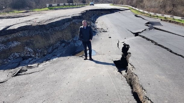 Одна із найнебезпечніших ділянок дороги - шлях на Бельбек