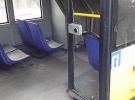 Видавлене скло в дверях тролейбуса