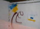 По всему Крыму граффити, листовки и флаги Украины