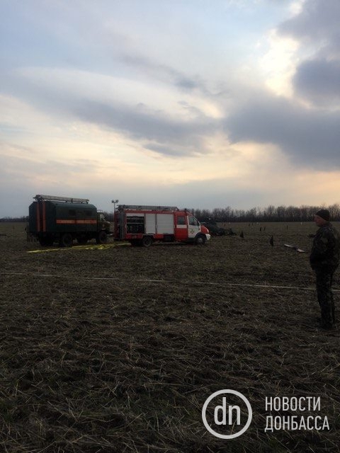 Місце падіння гелікоптера