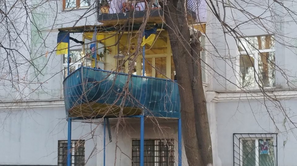 "Сказочный" балкон в центре Киева