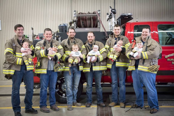 Шестеро пожарных стали родителями за семь месяцев