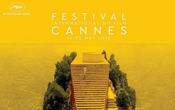 Официальный постер 69-го Каннского кинофестиваля изображал кадр из фильма Жан-Люка Годара "Презрение".