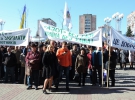Працівники хімічного підприємства "Азот" вийшли на мітинг у Черкасах.