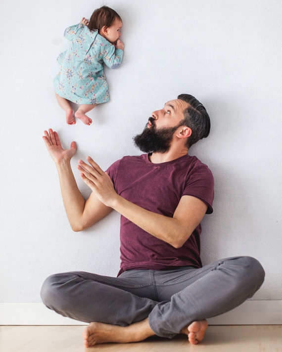 Чоловік створив яскравий фотосет з донькою без фотошопу