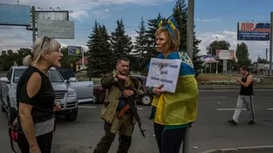 Ирину Довгань пытали, а потом привязали к столбу в центре города