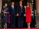 Си Цзиньпин — с Пэн Лиюань, Дональд Трамп — с Меланией Трамп