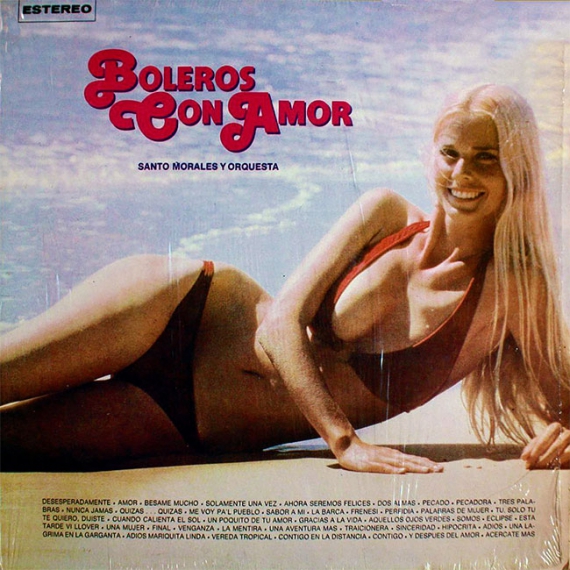 Ретро-обложки музыкальных альбомов 1960-1980-х годах украшали снимками молодых девушек в бикини