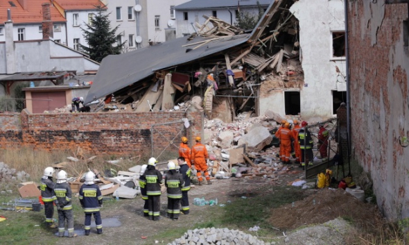 У польському місті Свебодзіце в результаті вибуху завалився житловий будинок
