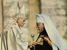 Йосиф Сліпий і Папа Римський Іван Павло ІІ. Зустріч у Римі в 1978 р.