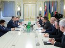 Встреча Порошенко с министрами иностранных и европейских дел Словакии, Чехии и Венгрии 11 апреля