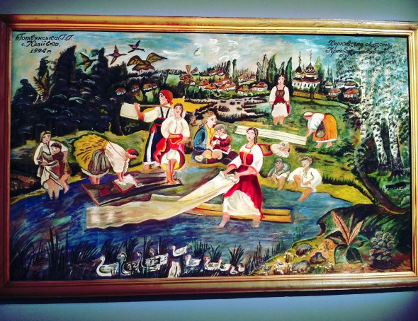 Картина Анны Готвянской "Выбеливание полотна"