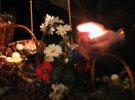 У Великодню ніч в православних храмах освячують пасхальні кошики