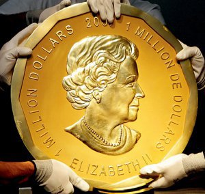 Монету ”Великий кленовий лист” виготовили із золота найвищої проби. Її вага – 100 кілограмів