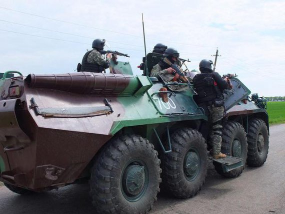 24 апреля 2014 года украинские бойцы во воторой раз попытались зачистить Славянск от пророссийских формирований