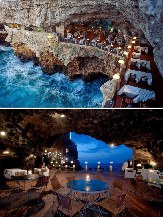 Ресторан «Grotta Palazzese» Италия