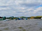 В России паводок затопил самолеты на аэродроме