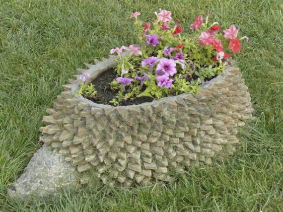 Клумбы из бетона собственными руками