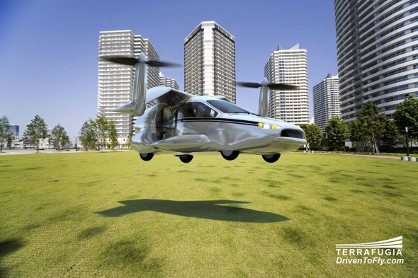 Летающий автомобиль TF-X напоминает машины з фантастических фильмов