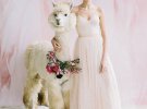 Свадебная фотосессия с нарядными ламами