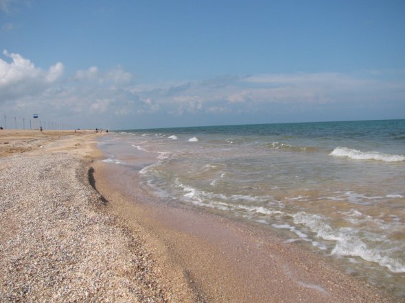 Арабатская стрелка, Азовское море