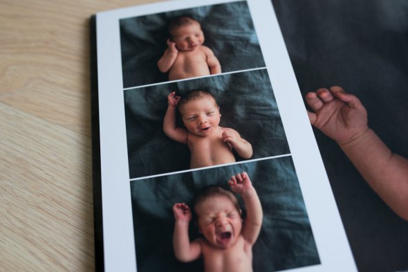 Эмоциональные портреты новорожденных