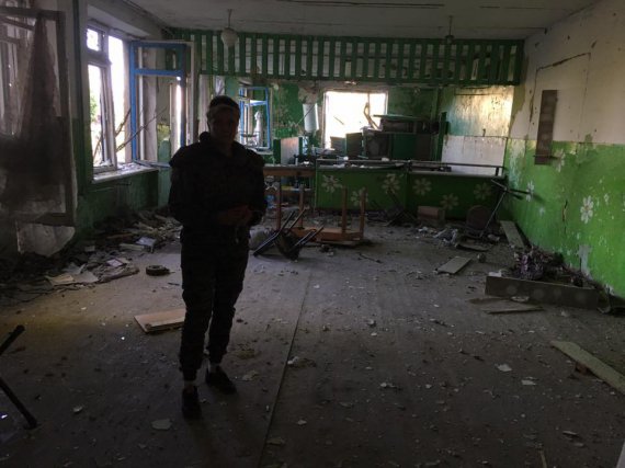 Волонтер обнародовала фото с передовой. Территория вблизи Широкино в Донецкой области
