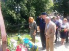 Открыли памятный знак пожарным-спасателям, погибшим 30 мая прошлого года на территории Грибовицкой свалки