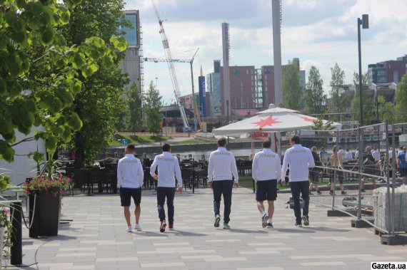 Прогулянка збірної України перед матчем проти Фінляндії