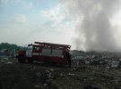 На территории полигона твердых бытовых отходов возник пожар