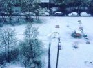 В Мурманске пошел снег
