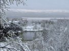 В Мурманске пошел снег
