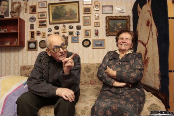 Анатолій Дімаров із дружиною 