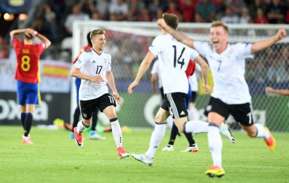 Немецкие футболисты обыграли испанцев в финале чемпионата Европы для игроков до 21 года