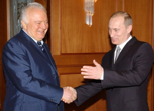 Эдуард Шеварнадзе и Владимир Путин, 2003 год