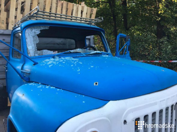 Житель Водогона в Оболонском районе столицы пробовал остановить застройщика грузовиком
