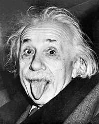«Эйнштейн, показывающий язык», Артур Сэйсс, 1951