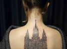 Новым трендом стали архитектурыне татуировки