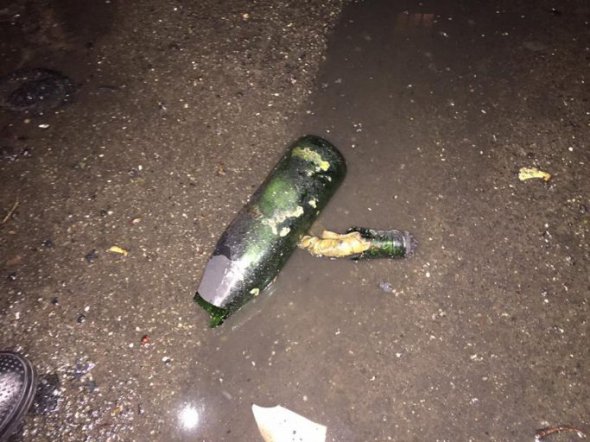 На місці пожежі виявили пляшку від "коктейлю Молотова"