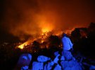 Лесной пожар около Сплита, Хорватия, 17 июля 2017