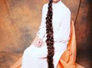 Алия Насырова отрастила 2-метровые волосы