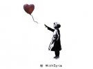 Девочка с воздушным шариком в поддержку Сирии #withsyria