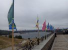 Над запорожской Хортицей подняли флаг Украины