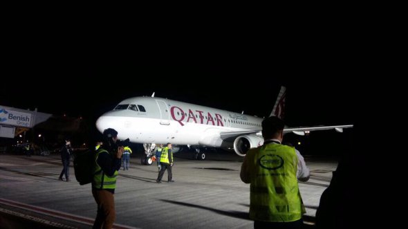 Перший авіарейс Qatar Airways прибув до України