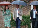 Кейт Миддлтон с принцами Уильямом и Гарри почтили годовщину смерти принцессы Дианы