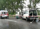Поблизу села Рідкодуб, що на Харківщині потрапили в аварію два мікроавтобуси.