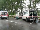 Вблизи села Редкодуб, что на Харьковщине попали в аварию два микроавтобуса. 